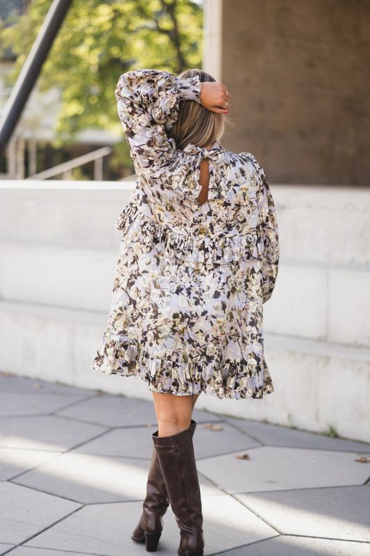 Georgette Tieband Dress October Field