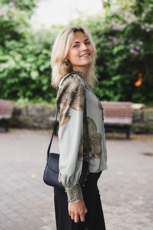 Massima Misty Orchid Blouse Smoke Green 