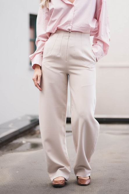 Hovedbilde Smooth Barrel Pants Ivory White 