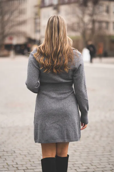 Hovedbilde Melia Knit Dress Dark Grey Melange 