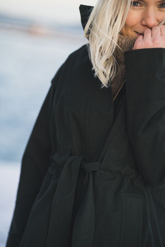 Monsun Coat Rosin Dark Green 