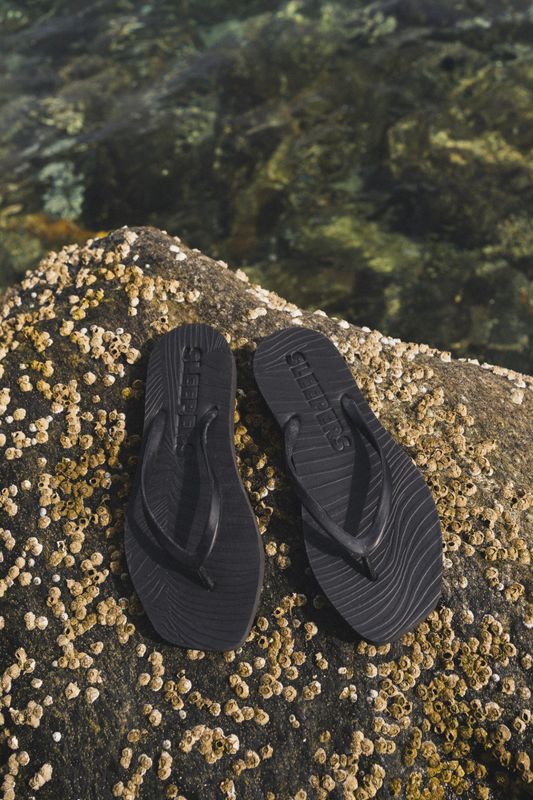 Tapered Flip Flops Black 