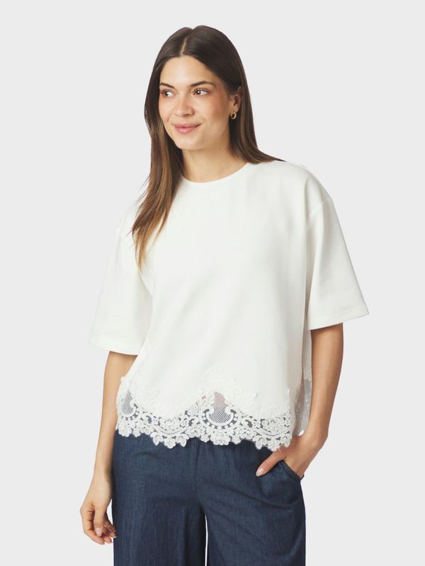 Iria Lace Tee White 
