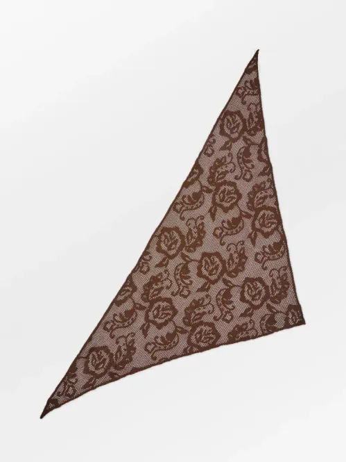 Hovedbilde Croflora Triangle Scarf Hot Fudge Brown 