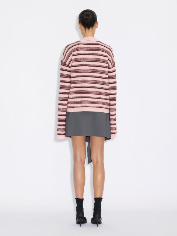 Olivia Wool Polo Light Pink Mix 