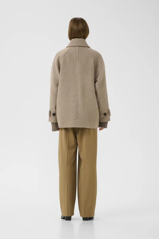 Thora Minona Coat R Sandy Grey Melange 