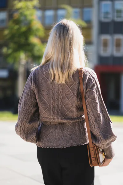 Hovedbilde Row Cable Tie Cardigan Walnut 