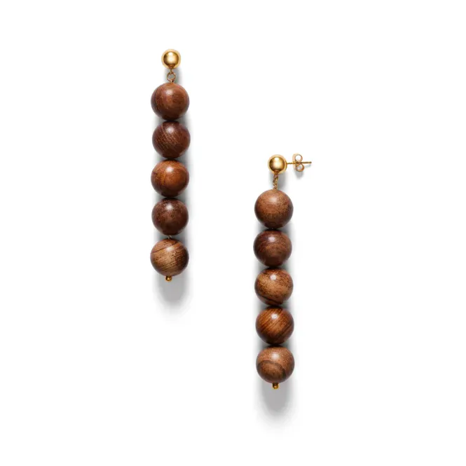 Hovedbilde Woody Earrings Hot Chocolate 
