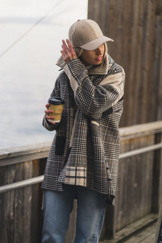 Bliss Jacket Grey Check 