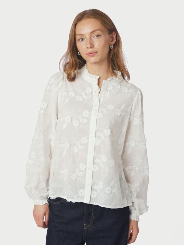 Oda Deco Emb Shirt White 