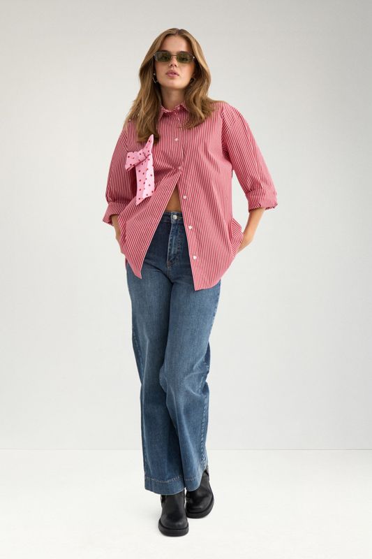 Nupaloma Bow Shirt Goji Berry 