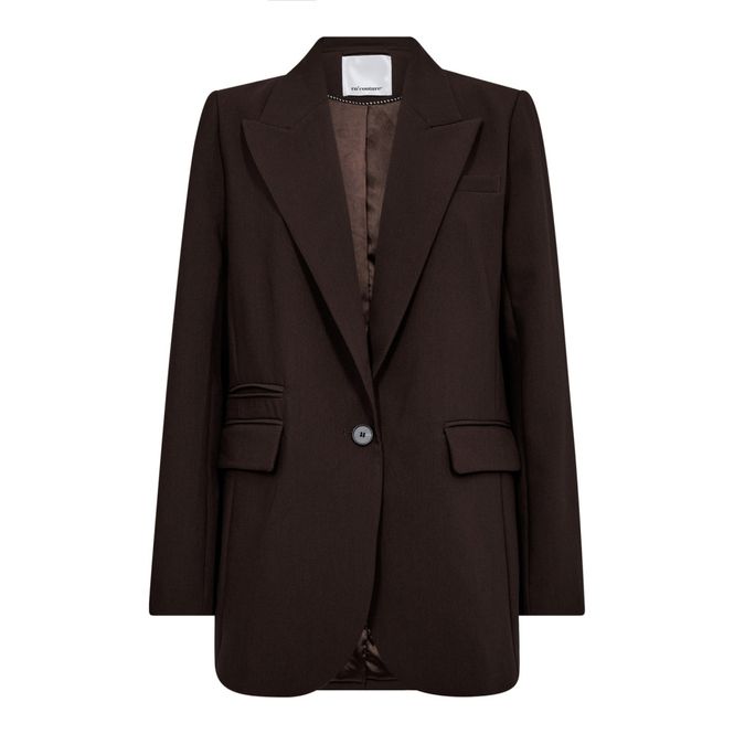Hovedbilde Vola Single Oversize Blazer Dark Brown 