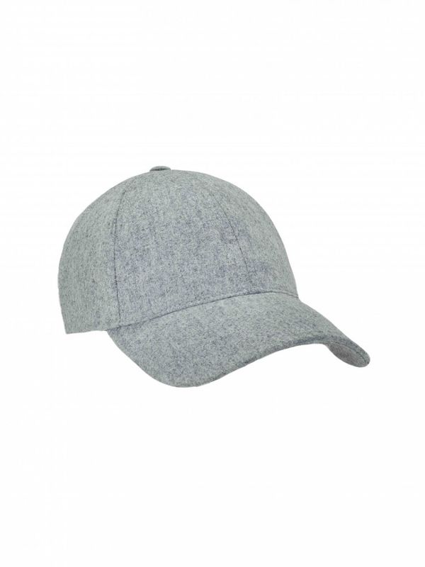 Sterling Grey Wool Soft Front Baseball Cap Grey 