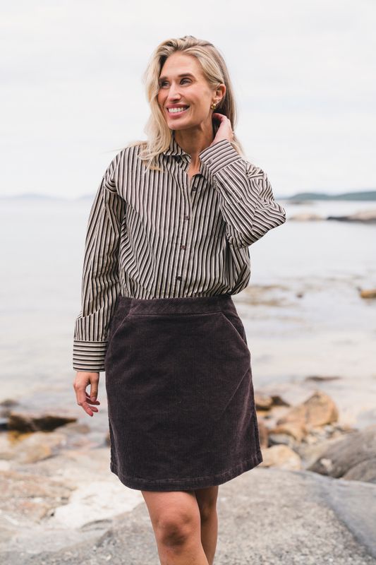 Ida Maja Shirt STP B Coffee/Oat 