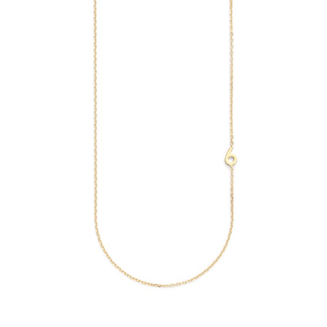 Hovedbilde Big Number Necklace Gold - 40L - 6