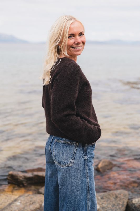 Amalie Cardigan Black Coffee 