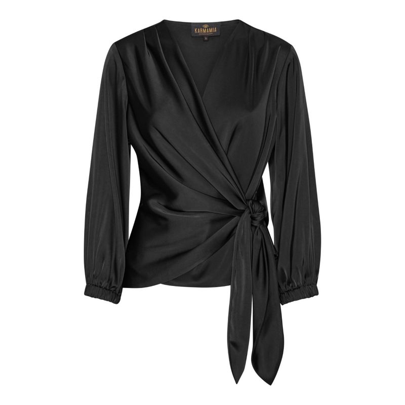 Elena Blouse Semi Rich Black 