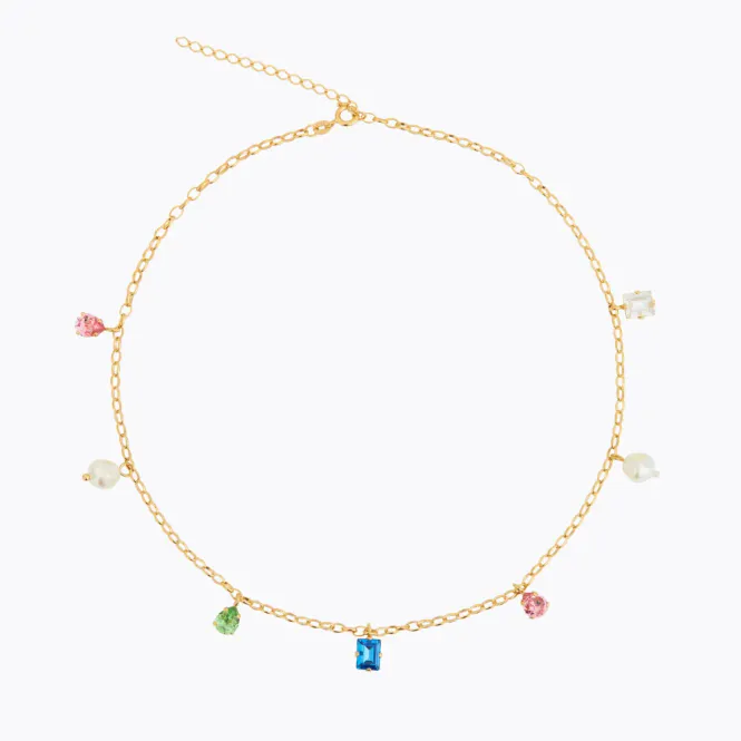 Hovedbilde Lumina Necklace Gold Rainbow Combo 
