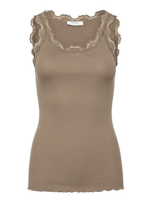 Hovedbilde Babette SL U-Neck Lace Top Walnut 
