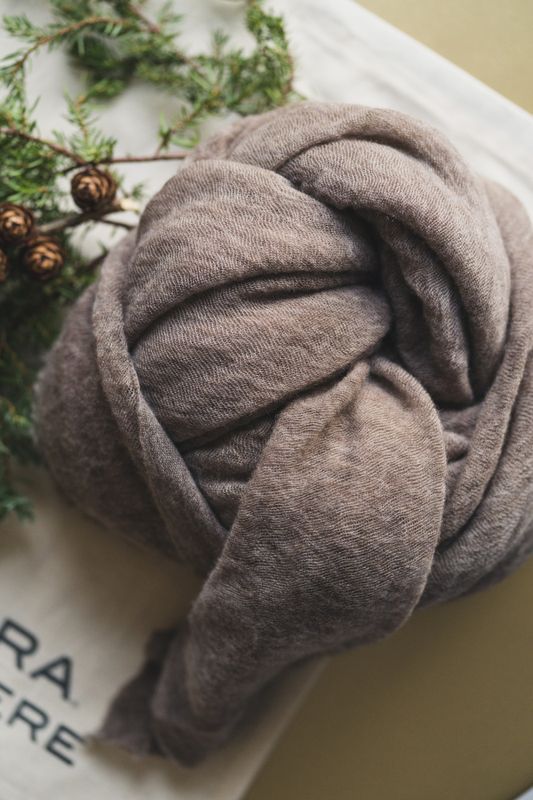 Luxury Scarf Medium Taupe