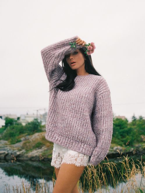 Hovedbilde Marled Knit Sweater Purple 