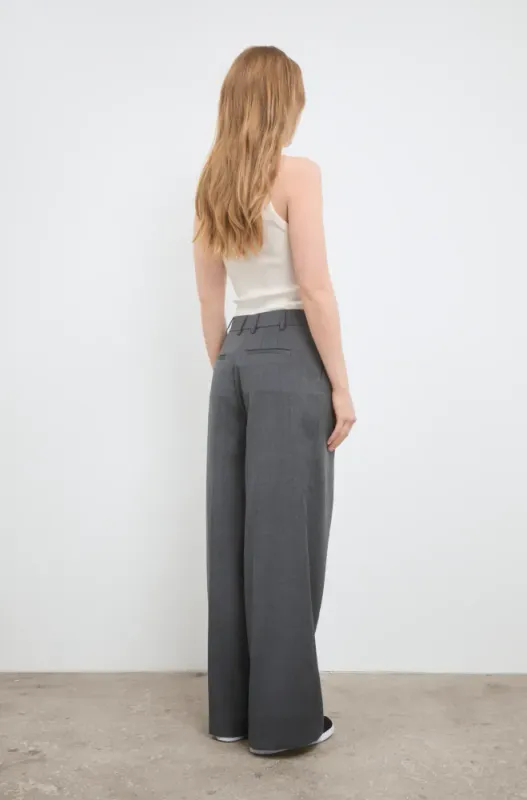 Ava Trouser Dark Grey  