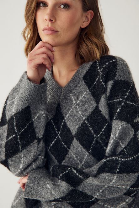 Hovedbilde Lai Knit Black Grey Mix 