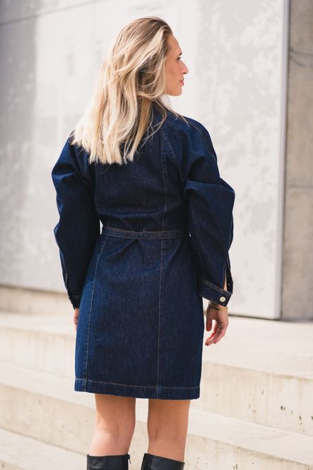Hovedbilde Sana Lis Denim Shirt Dress Dark Blue Wash 