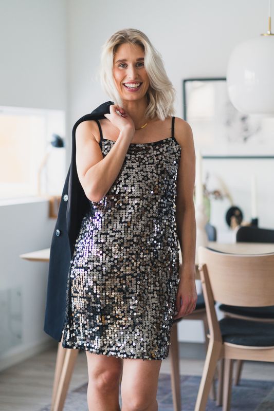 Quinn Mini Dress Silver