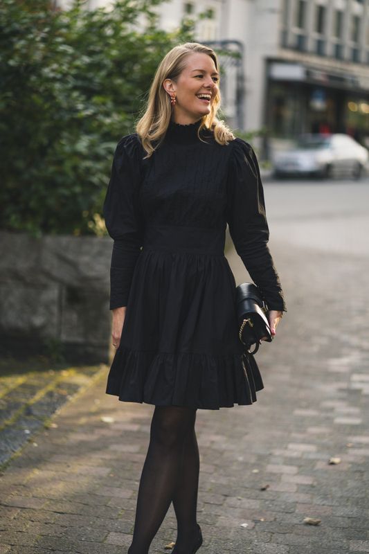 Bohemian Mini Dress Black 