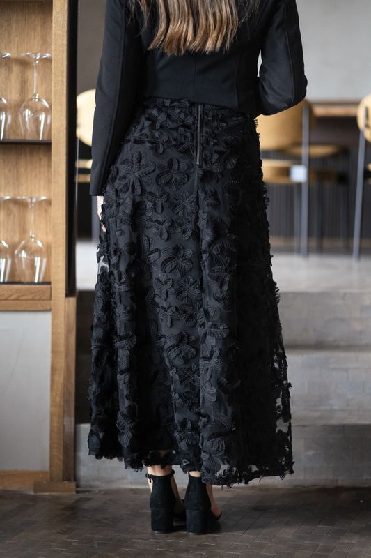 Karly HW Skirt Black 