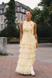 Hovedbilde Marli Solid Chiffon Dress Light Yellow 