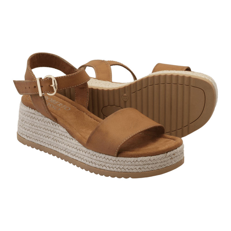 Lili Wedge Cognac