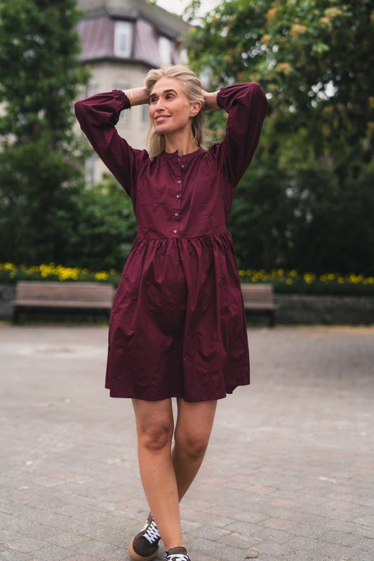 Mila Dress Bordeaux 