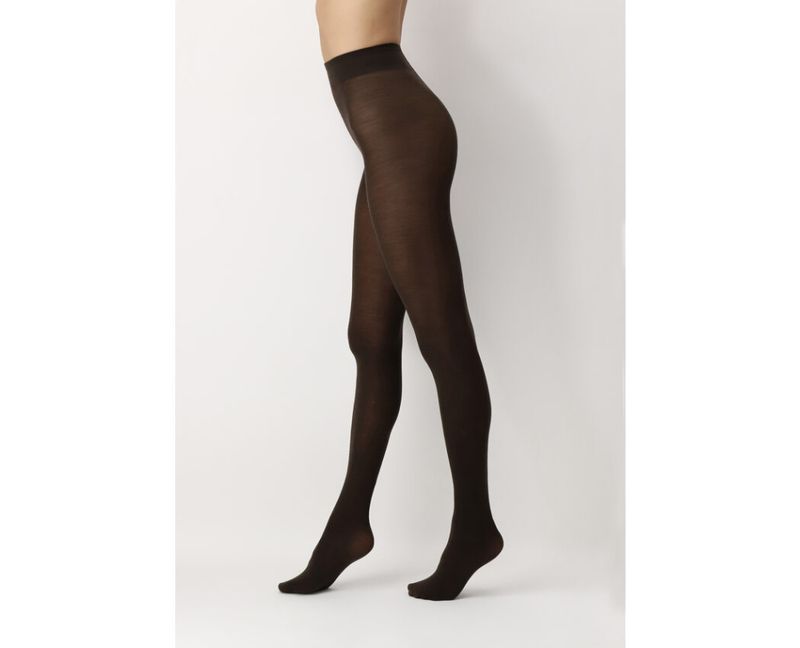 Nives Fine Wool Tights Brown 