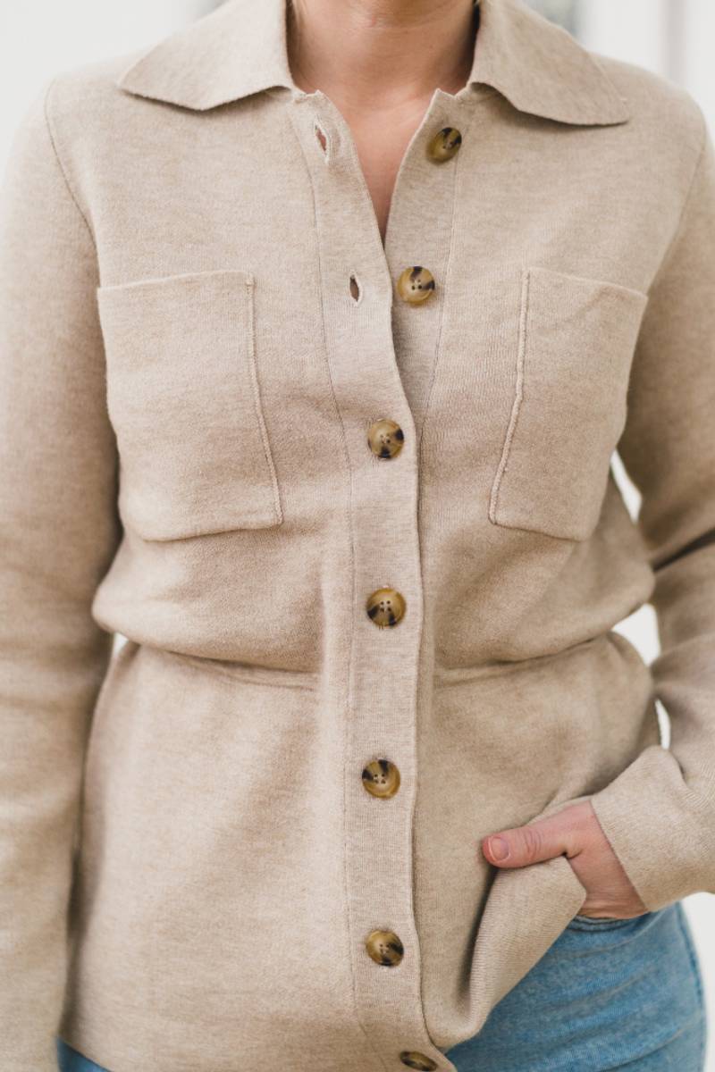 Ebele Elleven Jacket Oatmeal Melange 