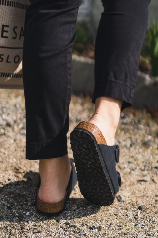 Arizona Soft Footbed Oiled Leather Black 