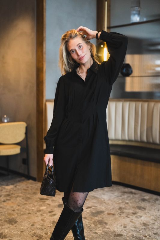 Elsa Asana Dress Black 