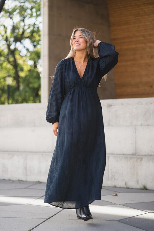 Silfi Crepe Dress Navy 