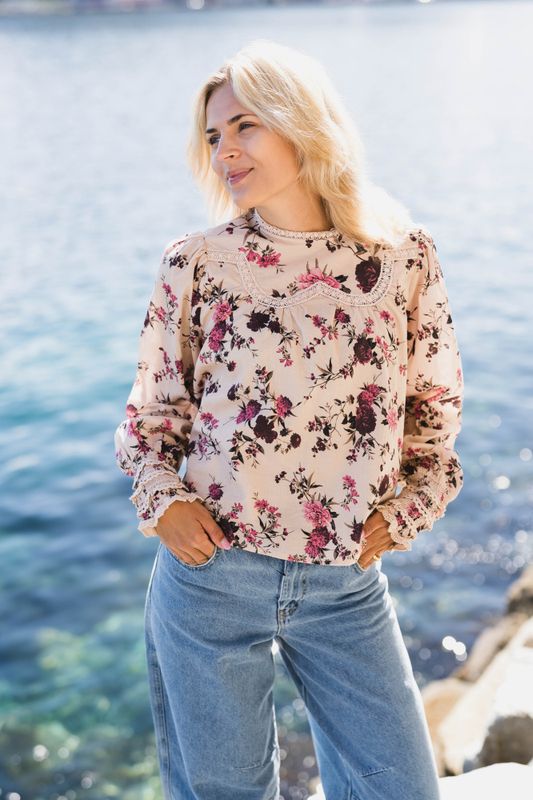 Sille LS Top Birch Sille Print 
