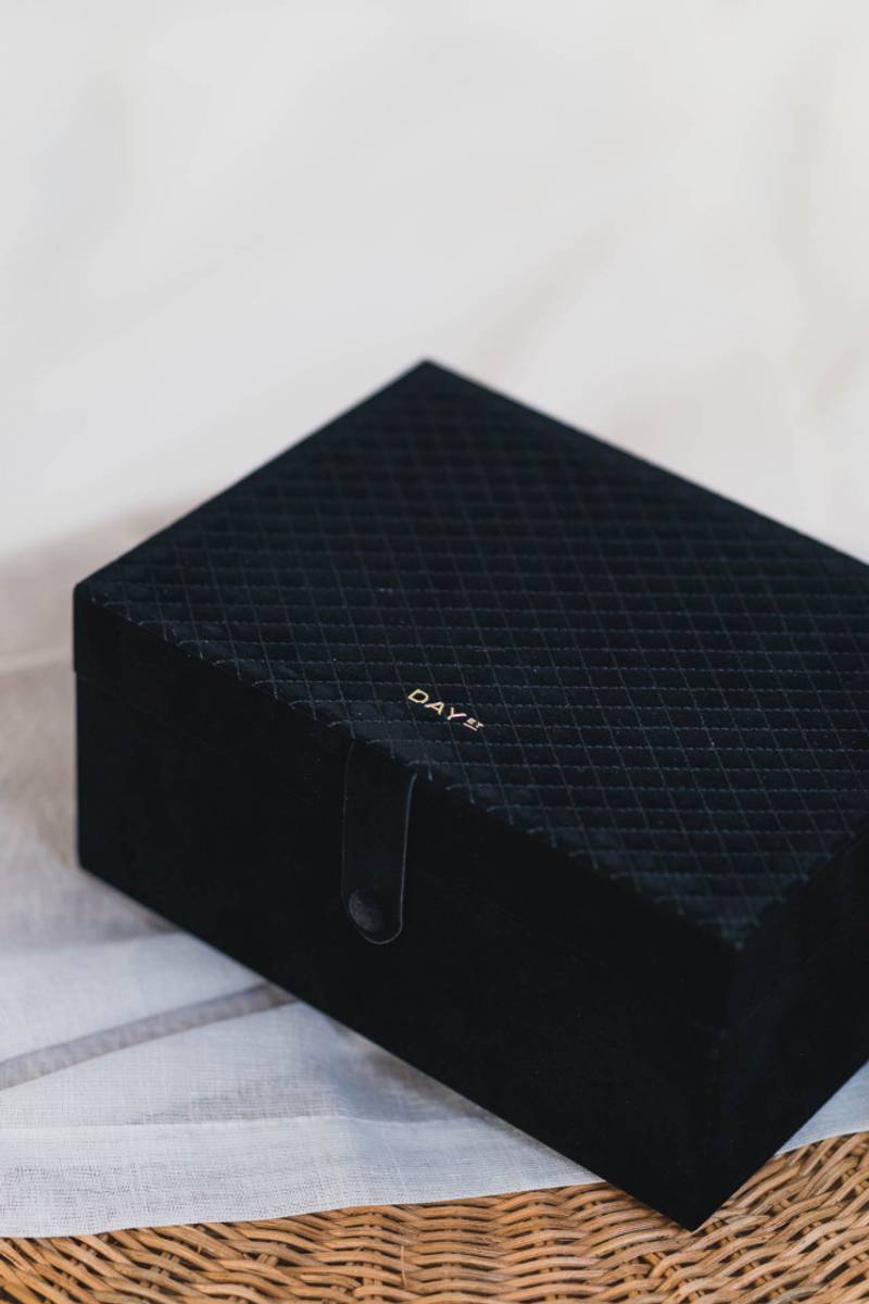 Day Q Jewelry Box Big Black Vakre Vene