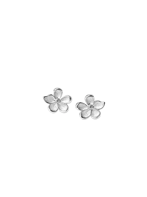 Hovedbilde Midi Flower Earrings Silver