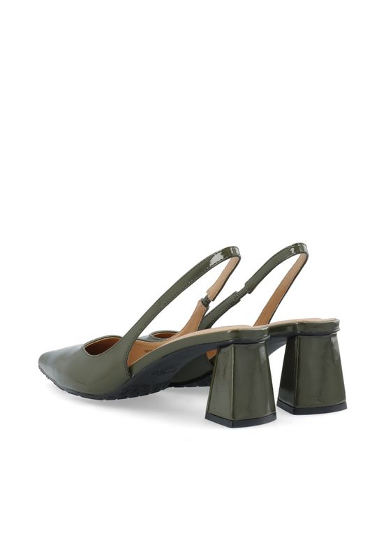 Maralyn Slingback Patent Olive 