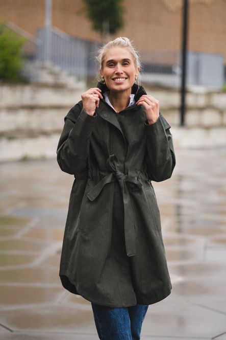 Hovedbilde Monsun Coat Rosin Dark Green 