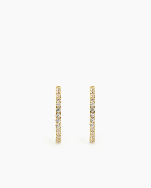 Eterno Hoops 15mm Gold 