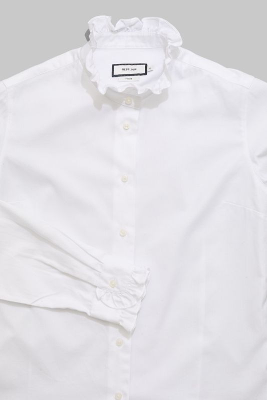 Juliette Herringbone Shirt White 