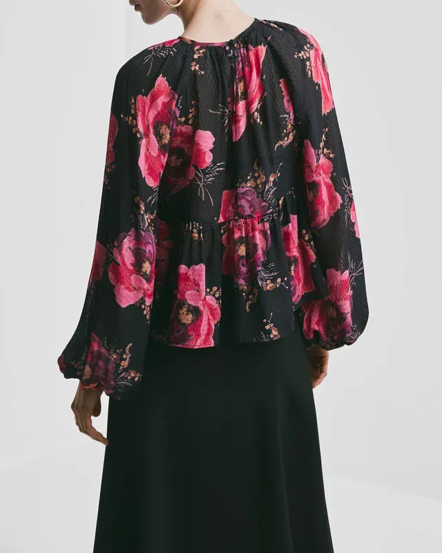 Georgette Blouse Evening Blush 