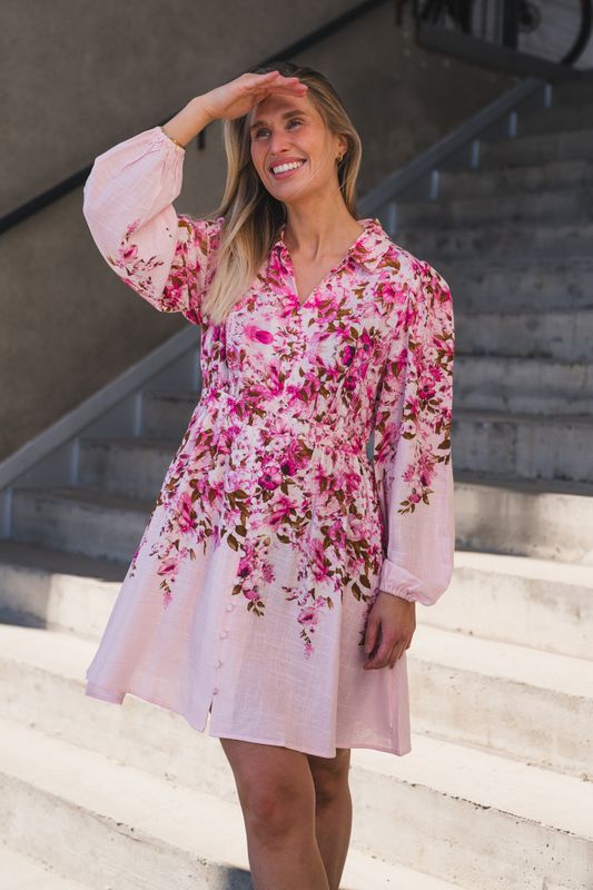 Cleo LS Dress Pale Lilac Cleo Print 