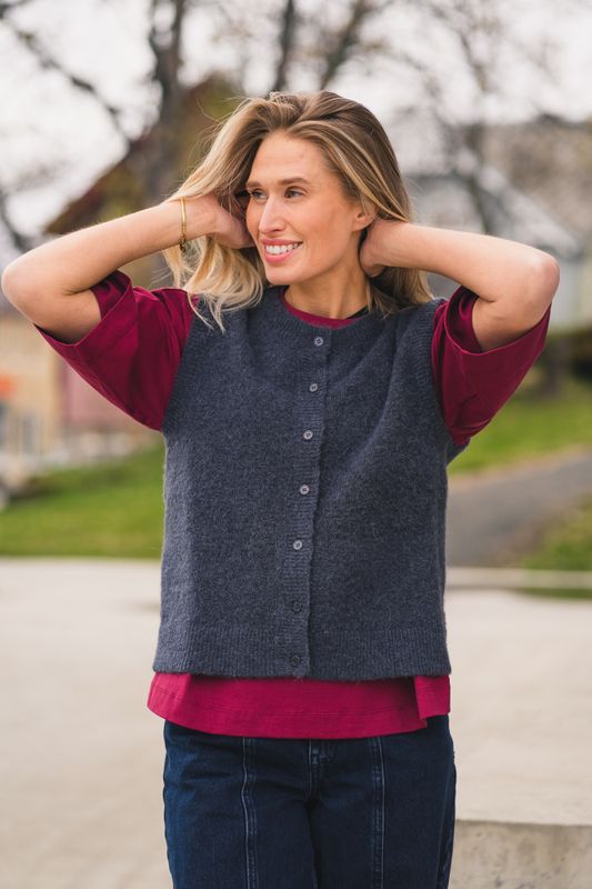 Bondie Hope Vest India Ink Melange 