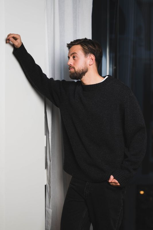 Holzweiler Fluffy Crew Dark Grey 